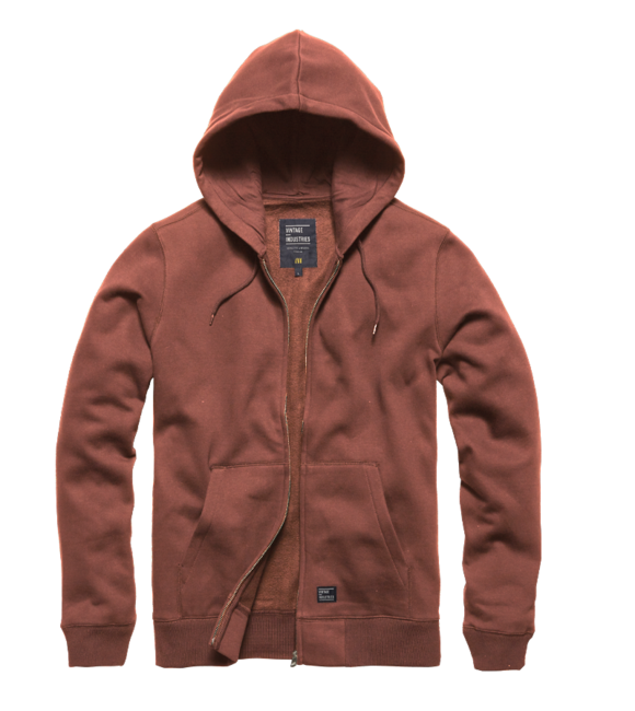 Vintage Industries Redstone felpa con cappuccio, rossa
