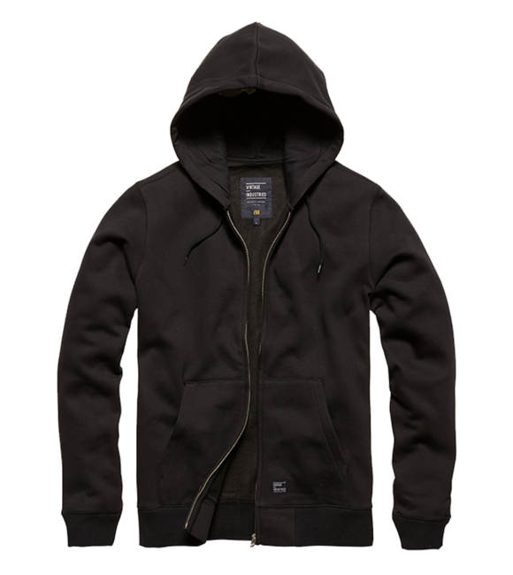 Vintage Industries Redstone felpa con cappuccio, nera