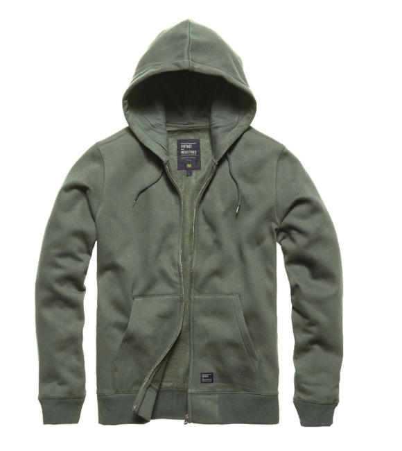 Vintage Industries Redstone felpa con cappuccio, grigia medio