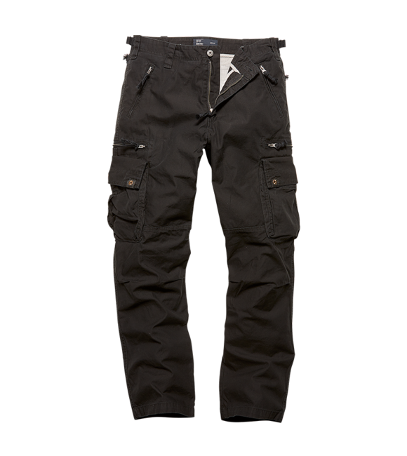 Vintage Industries Rico pantaloni, neri