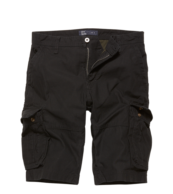 Vintage Industries Pantaloni corti da canottaggio, neri