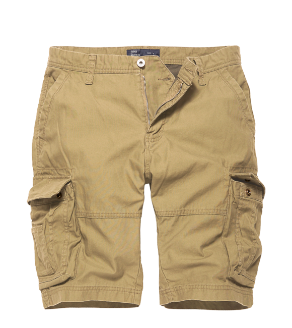 Vintage Industries Pantaloni corti da canottaggio, cachi scuro