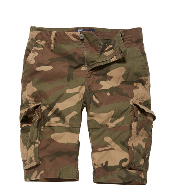 Vintage Industries Pantaloni corti da canottaggio, terra di bosco