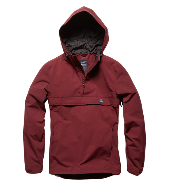 Vintage Industries Shooter Anorak transition jacket, bordeaux bordeaux