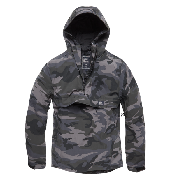 Vintage Industries Shooter Anorak giacca di transizione, camo scuro