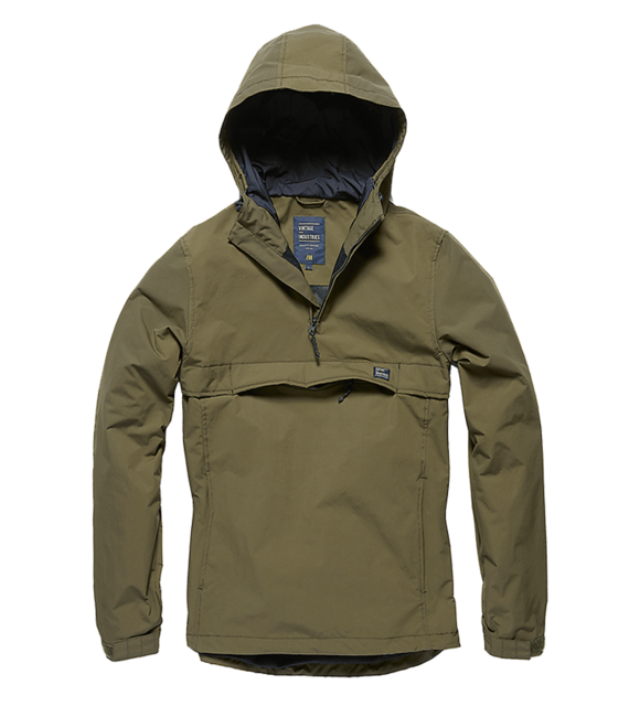 Vintage Industries Shooter Anorak giacca di transizione, color verde oliva