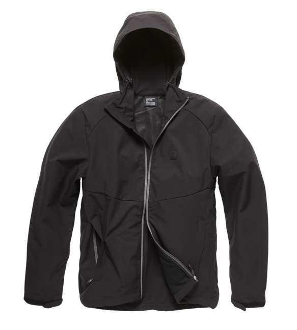 Vintage Industries Ather giacca softshell, nera