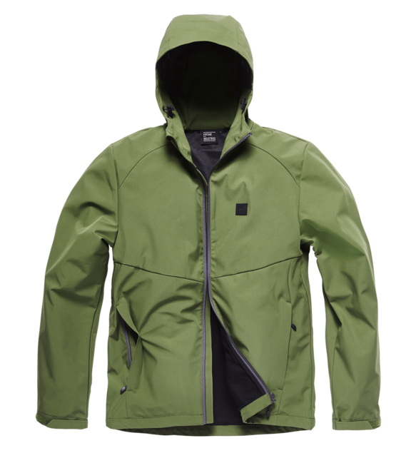Vintage Industries Ather giacca softshell, oliva