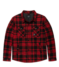 Vintage Industries Square+ camicia-giacca in flanella, rosso a quadri