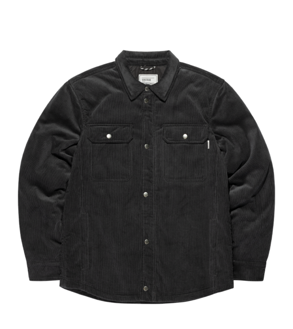 Vintage Industries Steven giacca camicia, nera
