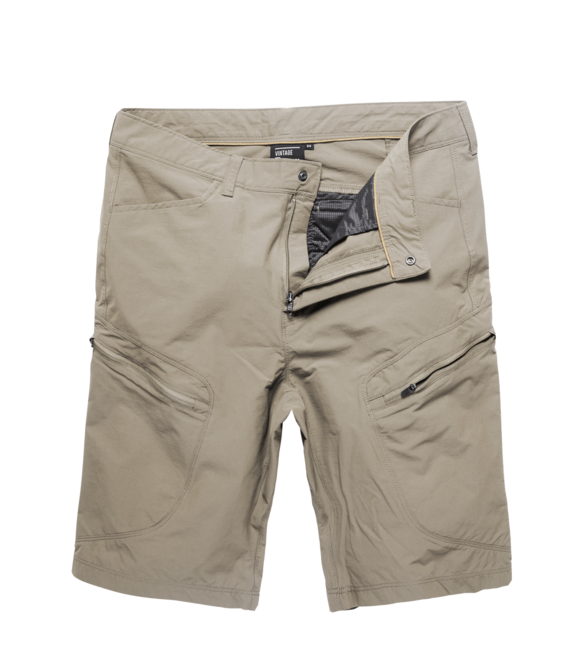 Vintage Industries Trussley pantaloni corti tecnici, beige