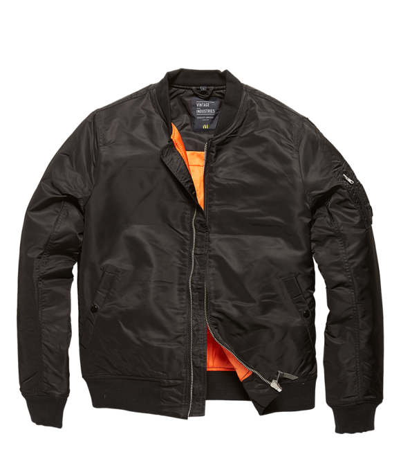 Vintage Industries Westford MA1 giubbotto bomber, nero