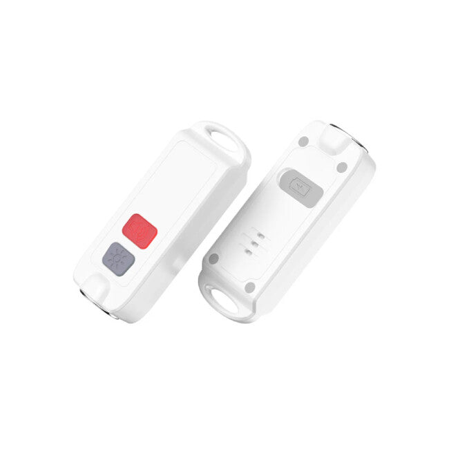 W&G SHIELD Allarme personale con luce LED e pulsante di attivazione, bianco