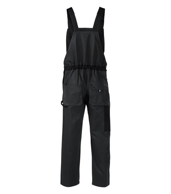 Rimeck Woody pantaloni da lavoro da uomo con bretelle, grigi