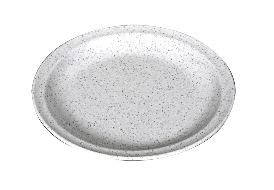 Waca Piatto piano in melamina diametro 23,5 cm, granito