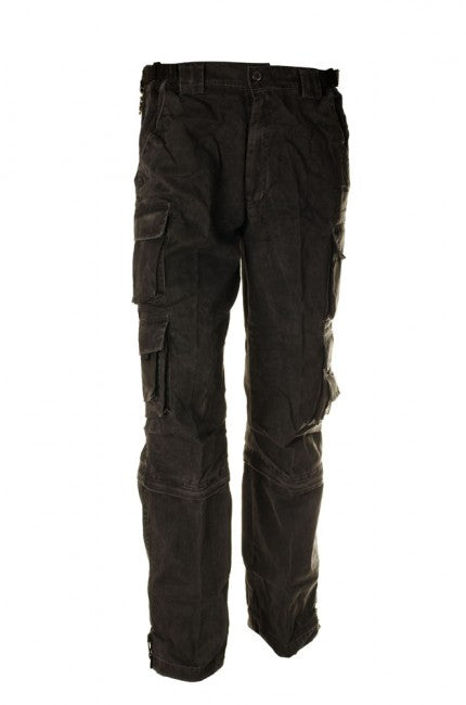 O&T Wales pantaloni cargo da uomo, neri