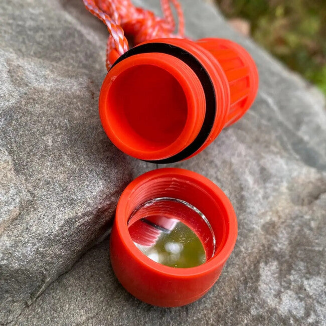 WARAGOD Multifunctional Emergency Whistle 5 in 1 Blast, Orange