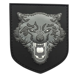 WARAGOD 3D Wolf toppa in pvc, grigio