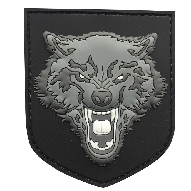WARAGOD 3D Wolf toppa in pvc, grigio
