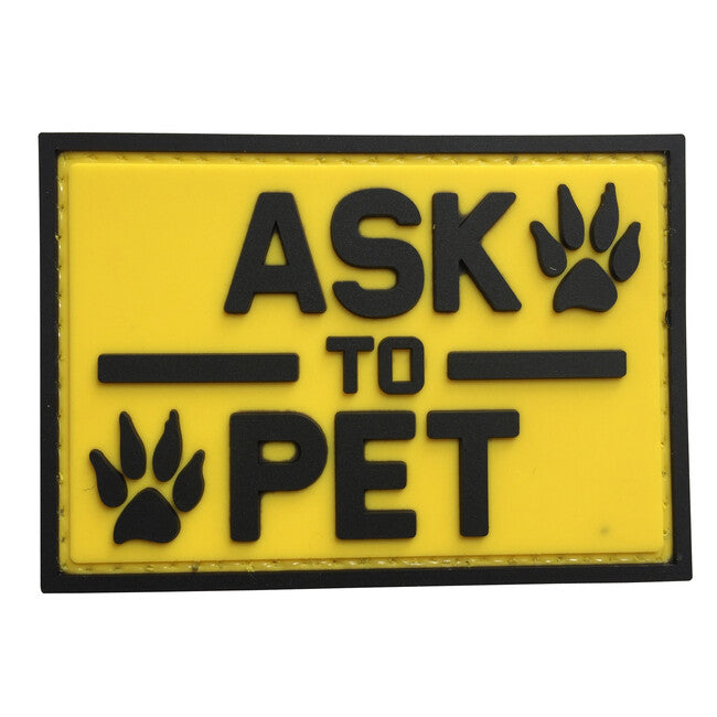 WARAGOD Ask to pet toppa in pvc, giallo