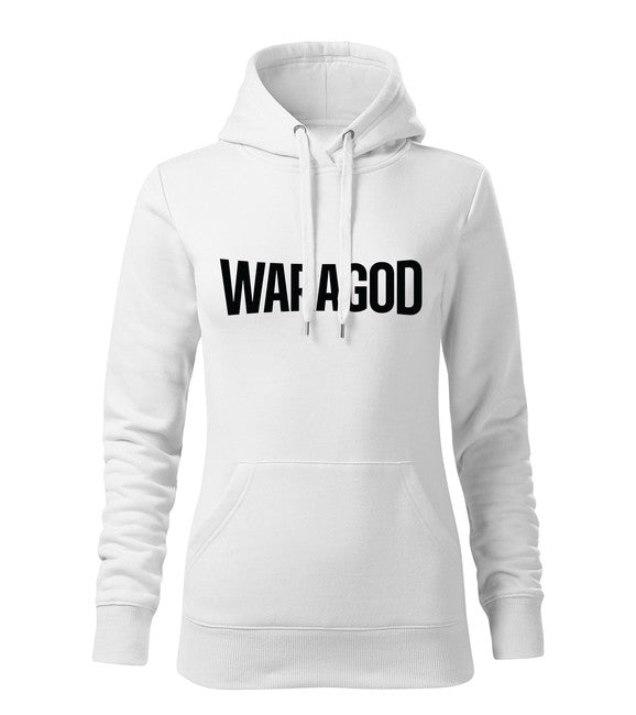 WARAGOD Fastmerch felpa con cappuccio da donna, bianca 320g/m2