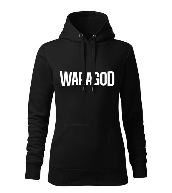 WARAGOD Fastmerch felpa con cappuccio da donna, nera 320g/m2