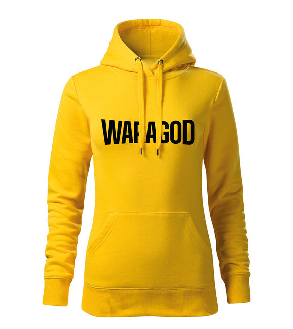 WARAGOD Fastmerch felpa con cappuccio da donna, gialla 320g/m2