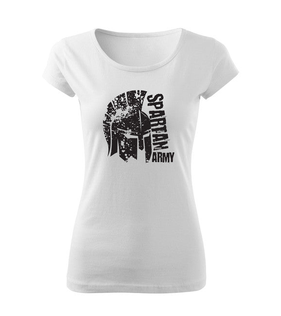DRAGOWA León t-shirt corta da donna 150g/m2, bianco
