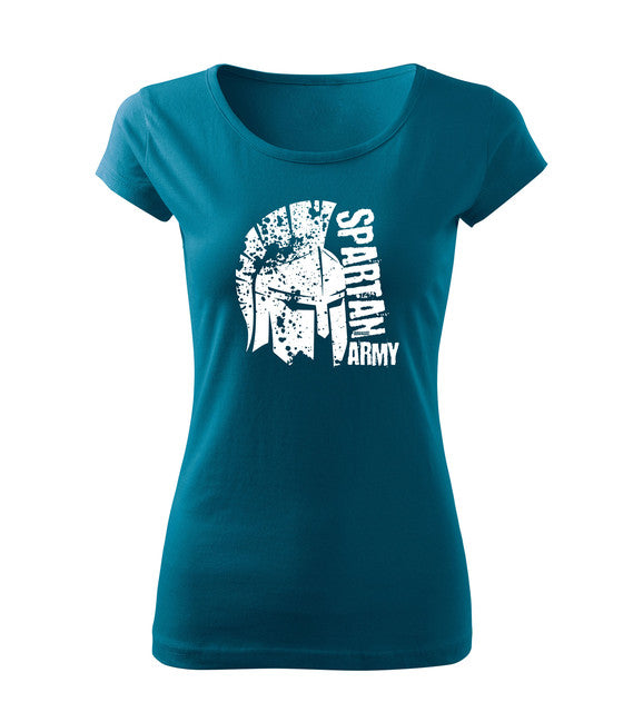 DRAGOWA Leon t-shirt corta da donna 150g/m2, blu petrolio