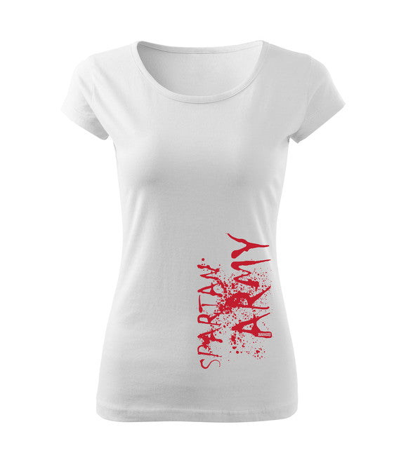 DRAGOWA War t-shirt corta da donna 150g/m2, bianco
