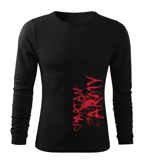 DRAGOWA Fit-T Maglietta a maniche lunghe RedWar, nero 160g/m2
