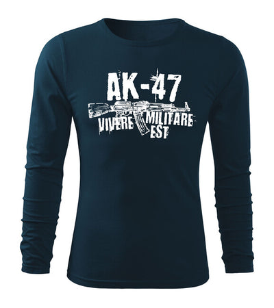 T-shirt a Maniche Lunghe con Stampa