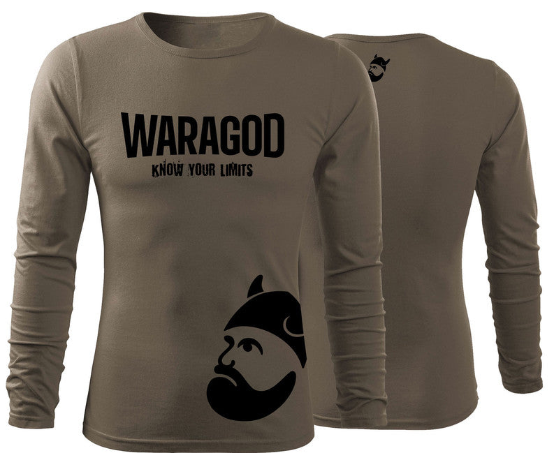 WARAGOD Strongmerch Maglietta Fit-T a maniche lunghe, oliva 160g/m2