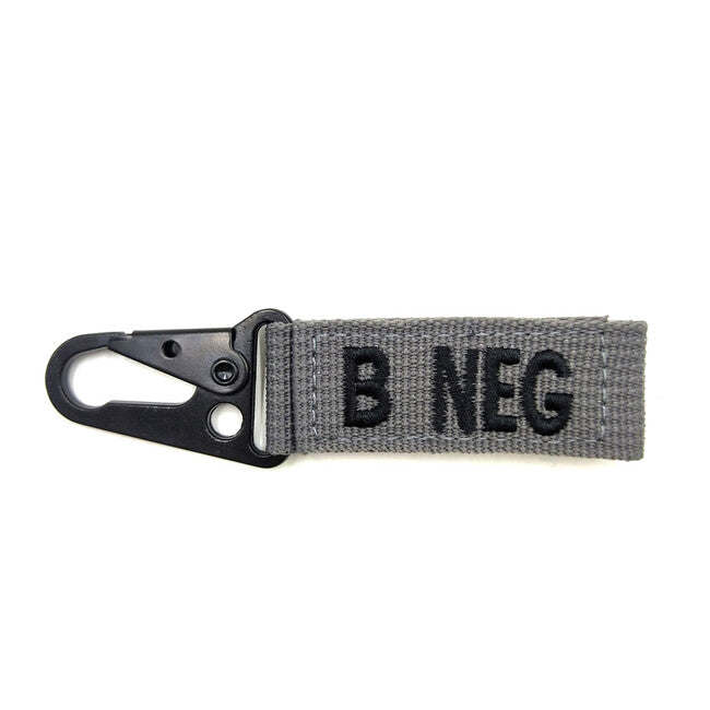 WARAGOD moschettone gruppo sanguigno B-negativo, grigio