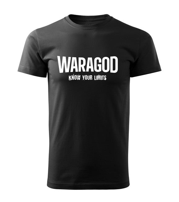 WARAGOD Know Your Limits maglietta corta , nera 160g/m2
