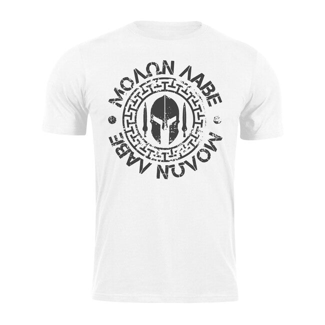 DRAGOWA Molon Labe t-shirt corta 160g/m2, bianco