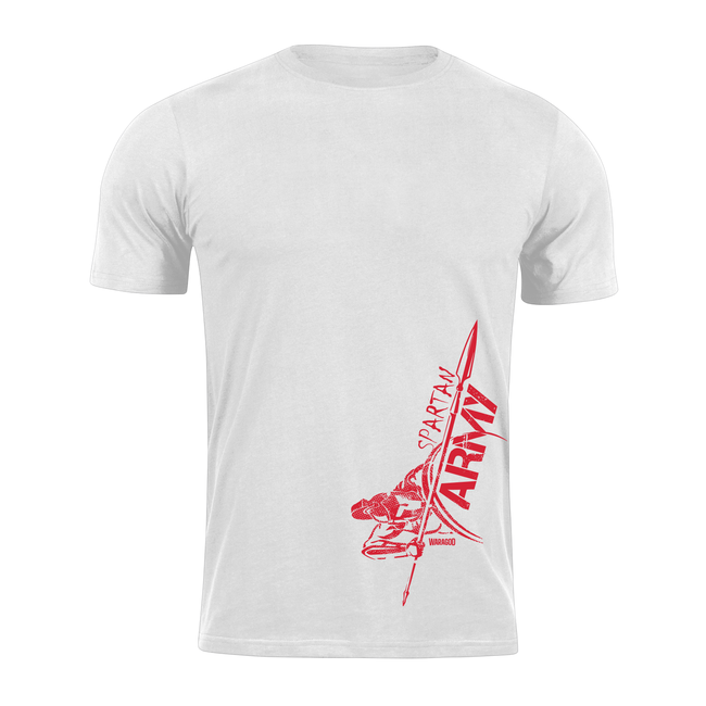 DRAGOWA Spartan army t-shirt corta 160g/m2, bianco