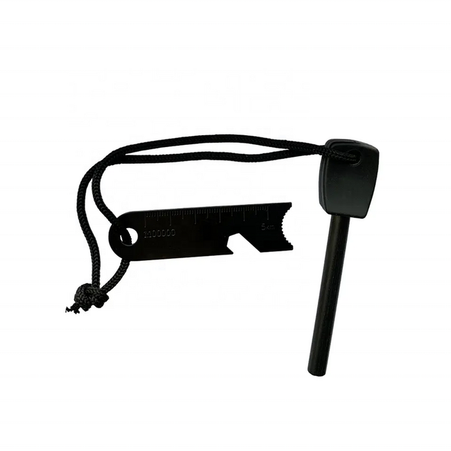 WARAGOD Acciarino al magnesio con fischietto e corda di accensione ignition