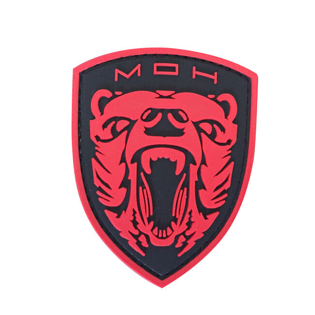 WARAGOD Medaglia d'onore MOH toppa in pvc, rosso