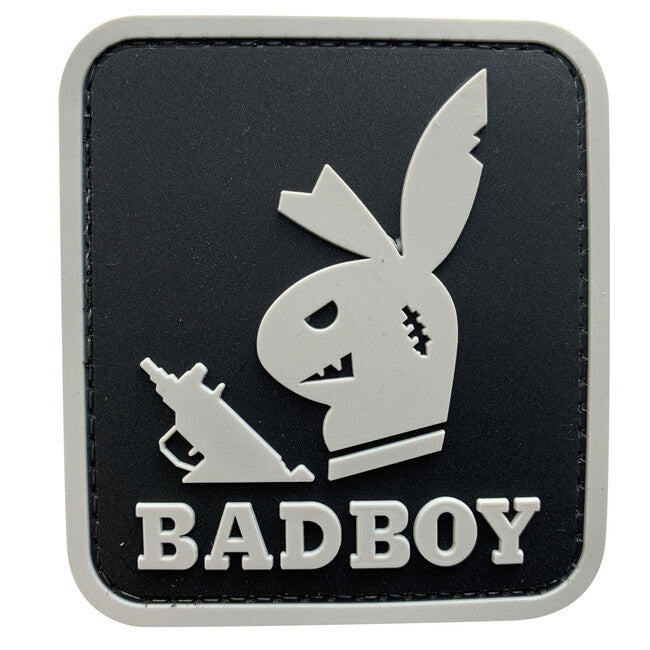 WARAGOD Bad Boy con pistola 3D patch 7,7x6,9cm, nero
