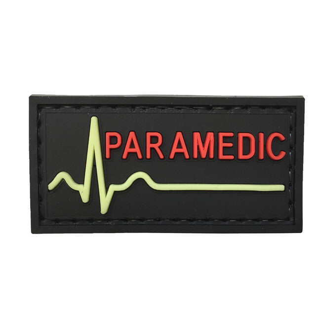 WARAGOD Toppa paramedico 3D 5x2,5 cm , nera