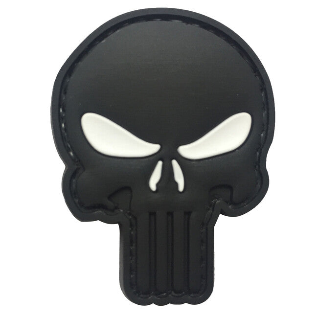 WARAGOD Punisher toppa 3D 5x4cm , occhi bianchi