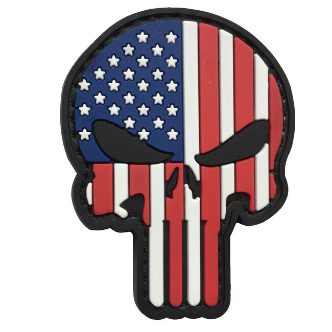 WARAGOD US Patriot Punisher toppa 3d 6x4,5 cm