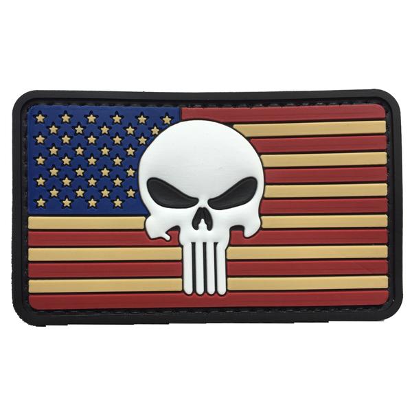 WARAGOD US Punisher toppa 3D 8,5x5cm
