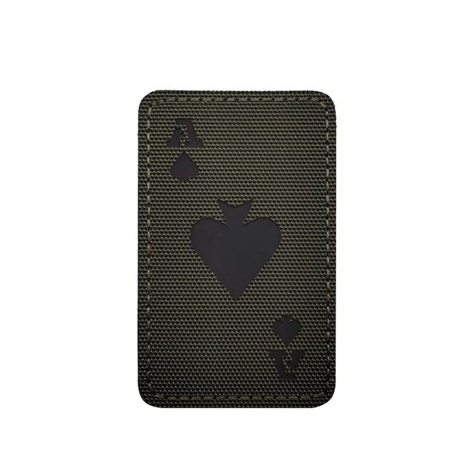 WARAGOD Toppa WARAGOD Carte da poker Asso di picche, oliva