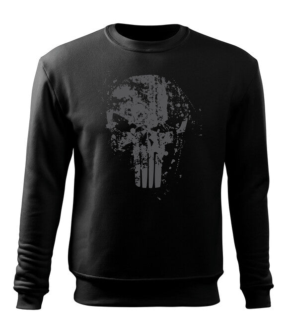 DRAGOWA Frank The Punisher felpa uomo 300g/m2, nera