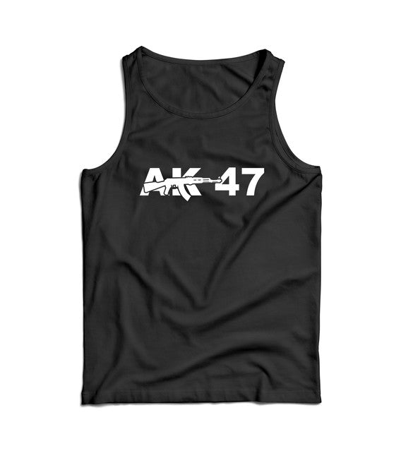 DRAGOWA Ak-47 canotta da uomo, nero 160g/m2