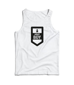 DRAGOWA canotta da uomo army boy 160 g/m², bianco