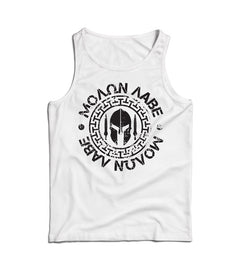 DRAGOWA canotta da uomo Molon Labe 160 g/m², bianco