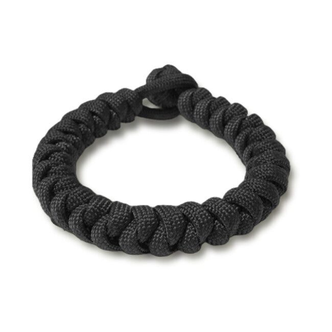 WARAGOD Ectar bracciale in paracord con chiusura regolabile, nero